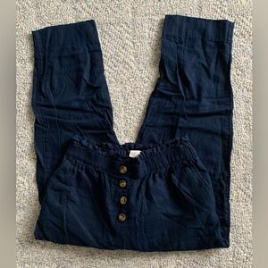 Loft  pants paper bag style